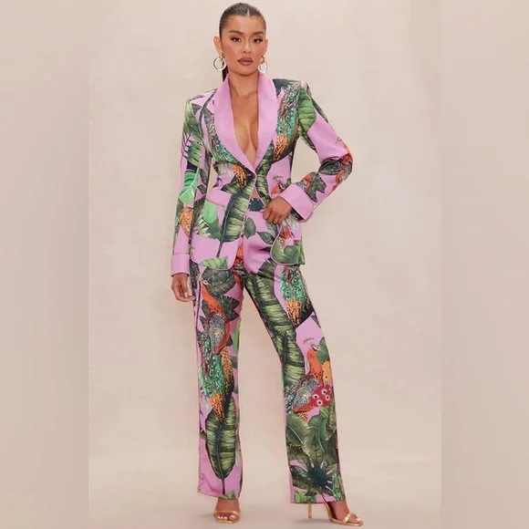 Private island blazer and pant suit set sz small - Picture 1 of 3